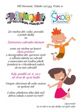 Vystoupení Škola písničkou v MŠ Tolstého, Praha 10