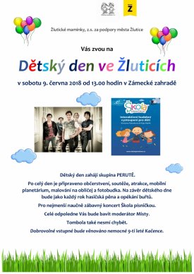 Koncert ŠKOLA PÍSNIČKOU na dětském dni ve Žluticích